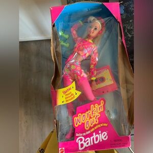 Barbie Workin' Out Doll - Pink Outfit